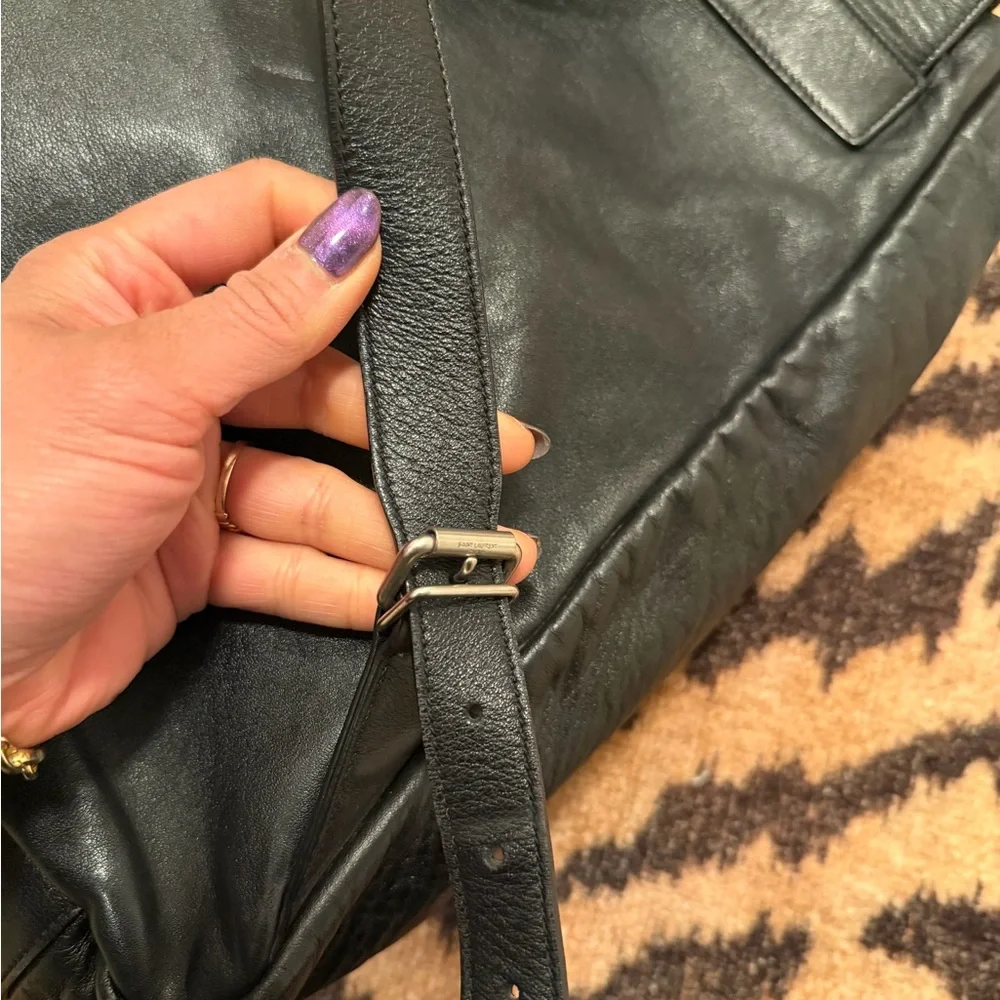 Pre-loved YSL Black Backpack